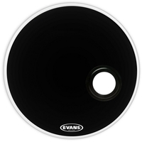 Evans 20 Inch Emad Black Resonant Bass Drum Head BD20REMAD