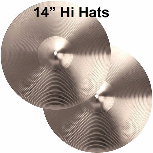 DP Drums 14" Steel Alloy Hi Hat Cymbals 