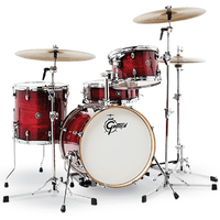Gretsch Catalina Club Jazz 4 Pce Drum Kit Shell Pack Gloss Crimson Burst CT1-J484-GCB