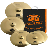 BTB20 Control Complete 5 Piece Cymbal Pack 14" 16" 18" 20" Box Set w/Bag