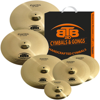 BTB20 Control Complete 5 Pce Cymbal Set Pack+Free 10" Splash 14"16"18"20" Pack