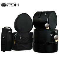 PDH Premium Drum Kit Bag Set 5 Piece Plush Lined Rock Fusion Sizes 22" 10" 12" 16" 14" SD