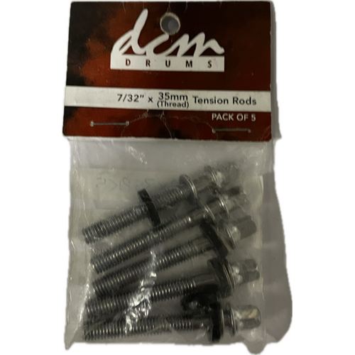 Tension Rods 7/32" x 35mm Thread Length Pack 5