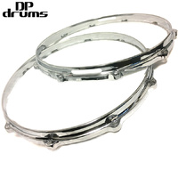 14 Inch Die Cast 10 Lug Top and Bottom Snare Drum Hoop Pack DP Drums