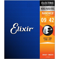 Elixir Nanoweb 9-42 Electric Guitar Strings Set 12002
