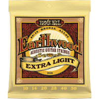 Ernie Ball 2006 Earthwood Acoustic Guitar Strings 80/20 BRONZE Extra-Light 10-50