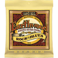 Ernie Ball Earthwood Acoustic Guitar Strings 80/20 Bronze Rock &amp; Blues 10-52 E2008