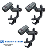 3 pack Sennheiser E604 cardioid Dynamic Drum Instrument Microphones