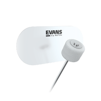 Evans Twin pack Clear Plastic Double Bass Drum Beater Patch Protector EQPC2