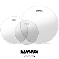 Evans G2 Clear Fusion Tompack 10 12 14 inch Drum Heads ETP-G2CLR-F