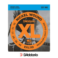 D'addario EXL110 Regular Electric 10-46 Guitar Strings Set Nickel Wound