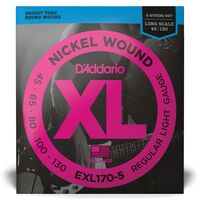 D'Addario EXL170-5 Set Bass Strings XL 45-130 LONG 5STR