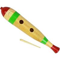 Guiro Fish Wooden Percussion Block 41CM 