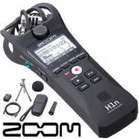 Zoom H1N Ultra Portable Stereo Digital audio sd recorder and accessories pack