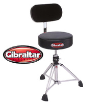 Gibraltar 9608 Professional Drum Stool Throne with UBR Universal Back Rest