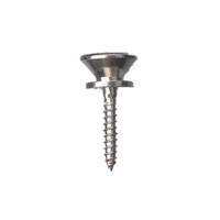 Eagle Chrome Guitar End Pin Strap Button inc Screw Flat Top GP8476