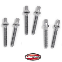Gibraltar SC-4J 35mm Tension Rod Bolts 6 Pack for Drum Kit and Snare drum