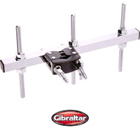 Gibraltar GAB12 Mounting Bar Clamp 3 Post for cowbell tambourine blocks and mountable percussion