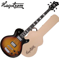 Hagstrom Swede 4 String Bass Guitar Vin Sunburst w/Hard Case Display Clearance