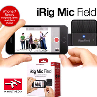 IK Multimedia iRIG FIELD Stereo Microphone for iphone ipad Forward Facing Mic