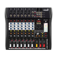 Italian Stage 2MIX8PRO 8 Ch Professional Stereo Mixer DSP MultiFX USB +Bluetooth
