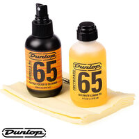 Dunlop System 65 Guitar Body and Fingerboard Cleaning Kit Polish Lemon Oil and Clothes