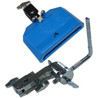 Jam Block Blue High Pitch & Adjustable Percussion L-Arm Multi Clamp DP Drums