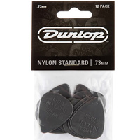 12x Jim Dunlop Nylon &quot;Greys&quot; .73MM Gauge Guitar Picks Plectrums