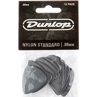 12x Jim Dunlop Nylon &quot;Greys&quot; .88MM Gauge Guitar Picks Plectrums
