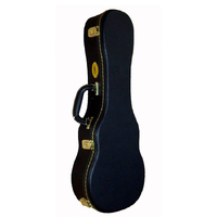 MBT Wooden Tenor Ukulele Case in Black, With Gold Hardware MBTUKTB