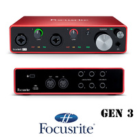 Focusrite - Scarlett 4i4 (Gen 3) 4-In/4-Out USB Audio Interface