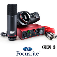 Focusrite Scarlett Solo Studio 3rd Gen Mic Headphones Audio Interface USB Protools and Abelton Live