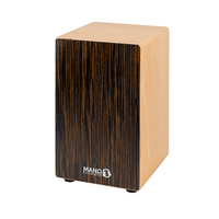 Mano Percussion Wooden Cajon Ebony Front, MP985E