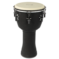 Mano Percussion Tunable 12&quot; Djembe Black Cloth MPC05BK