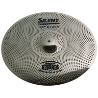 BTB20 Silent 18&quot; Crash Cymbal Low Volume Practice Quiet Mute Cymbals