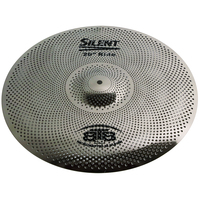 BTB20 Silent 20" Ride Cymbal Low Volume Practice Quiet Mute Cymbals
