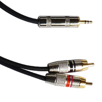 MG 2m 3.5mm Stereo TRS Mini Jack to 2 X RCA Male Cable Lead DP Stage YCB-116