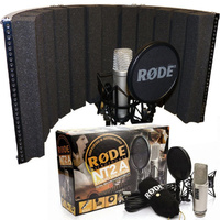 Rode NT2A Condenser Bundle with Sound Reflection Screen Vocal Recording Booth DP Stage Mic Screen 100