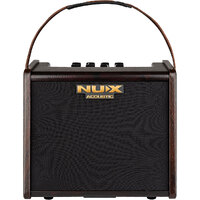 NUX AC25 Acoustic 25W Guitar Amplifier Battery Powered with Effect +Jam Function