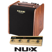 NUX AC50 Acoustic Amplifier with NMP4 Foot Switch Guitar Amp 50W with Effect and Jam Function