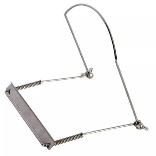 On Stage IHH1020 Adjustable Harmonica Holder in Silver Holds Harmonicas up to 6.5"