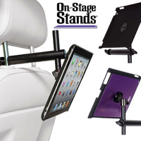 On Stage iPad Holder Snap-On Cover w/ Mounting Bar, Purple for ipad 2, 3 and 4