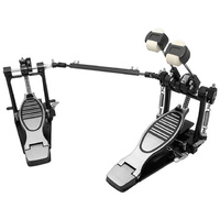 Double Bass Drum Pedal Heavy Duty Twin Chain Dual Sided Beater DP Drums DP6A