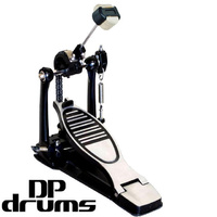 Bass Drum Pedal Twin Chain Dual Sided Beater Base Plate Kick Pedal DP Drums PD6R