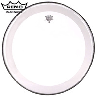 Remo Powerstroke 4 Clear 20 Inch Bass Drum Head Skin w/Falams Patch P4-1320-C2