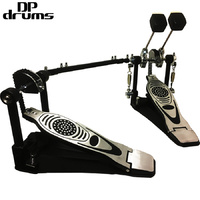 Double Bass Drum Pedal Heavy Duty Dual Sided Beaters Dual Chain DP Drums PD1000