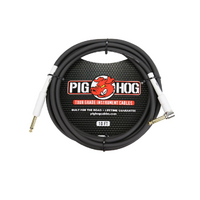 Pig Hog 10 ft 1/4 Inch Right Angle Instrument Cable PH10R