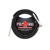 Pig Hog 18.5ft 1/4 Inch Right Angle Instrument Cable PH186R