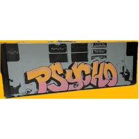 Postal Monkey Psycho &#39;Graffiti&#39; Guitar Hard Case With Built In Tuner