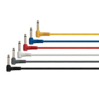 Australasian 1ft Right Angle Jack To Jack Patch Cable 6 Pack